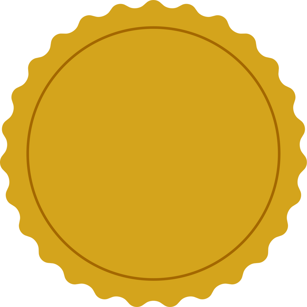 Blank Award Medal Design Element